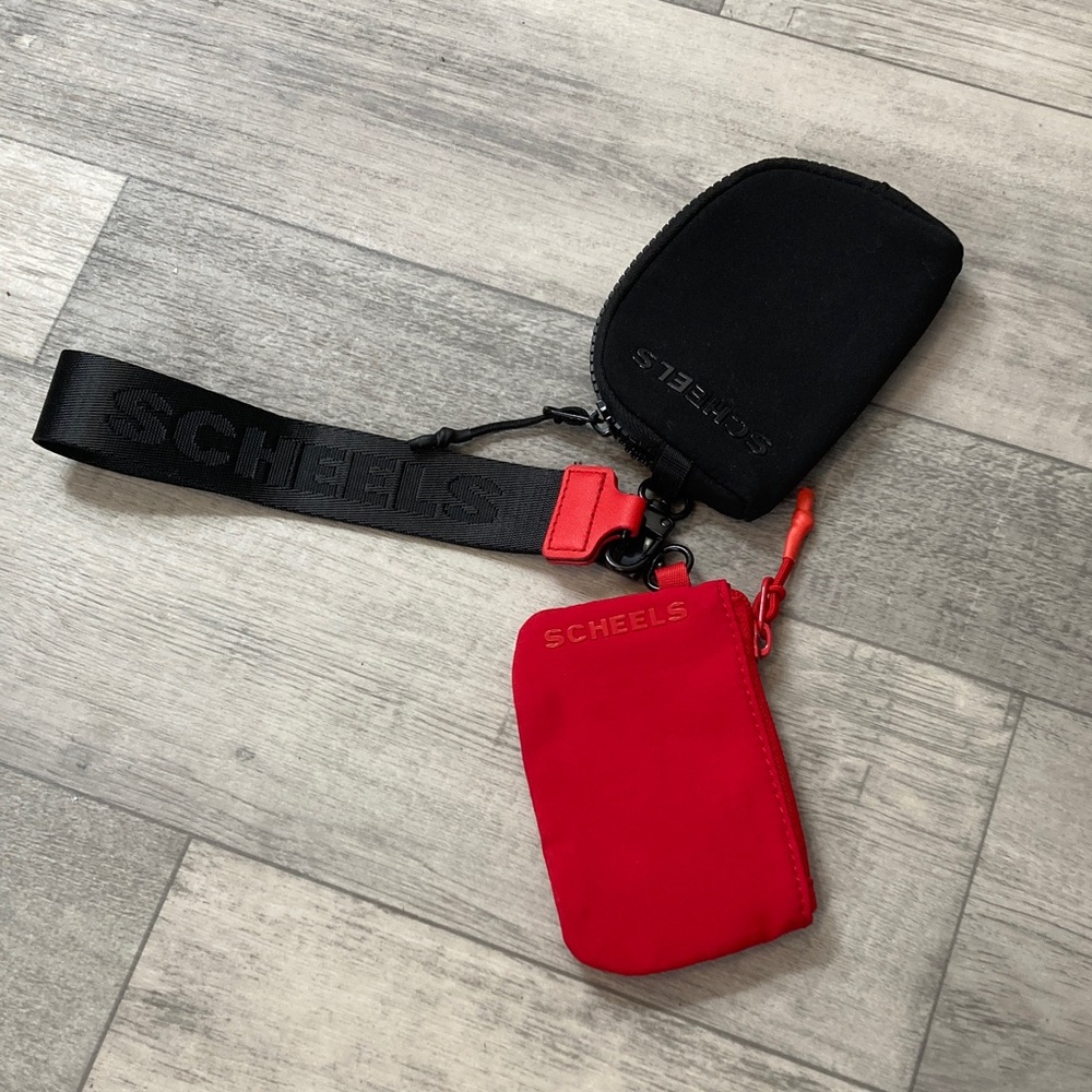Scheels Black and Red Women's Wallet Set